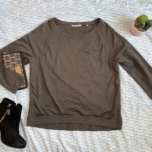 T Tahari Mesh Front Sweater